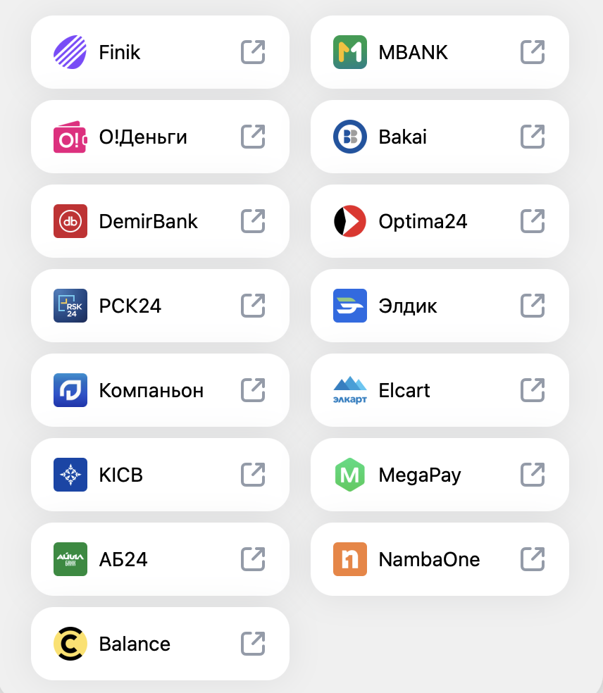 Способы оплаты: банки и платёжные системы